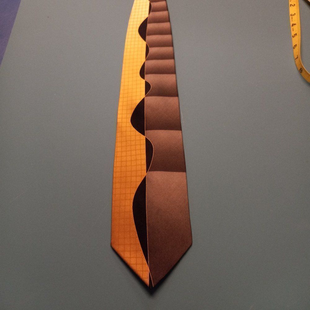 Ottimo Uomo Silk Abstract Green/Yellow Tie